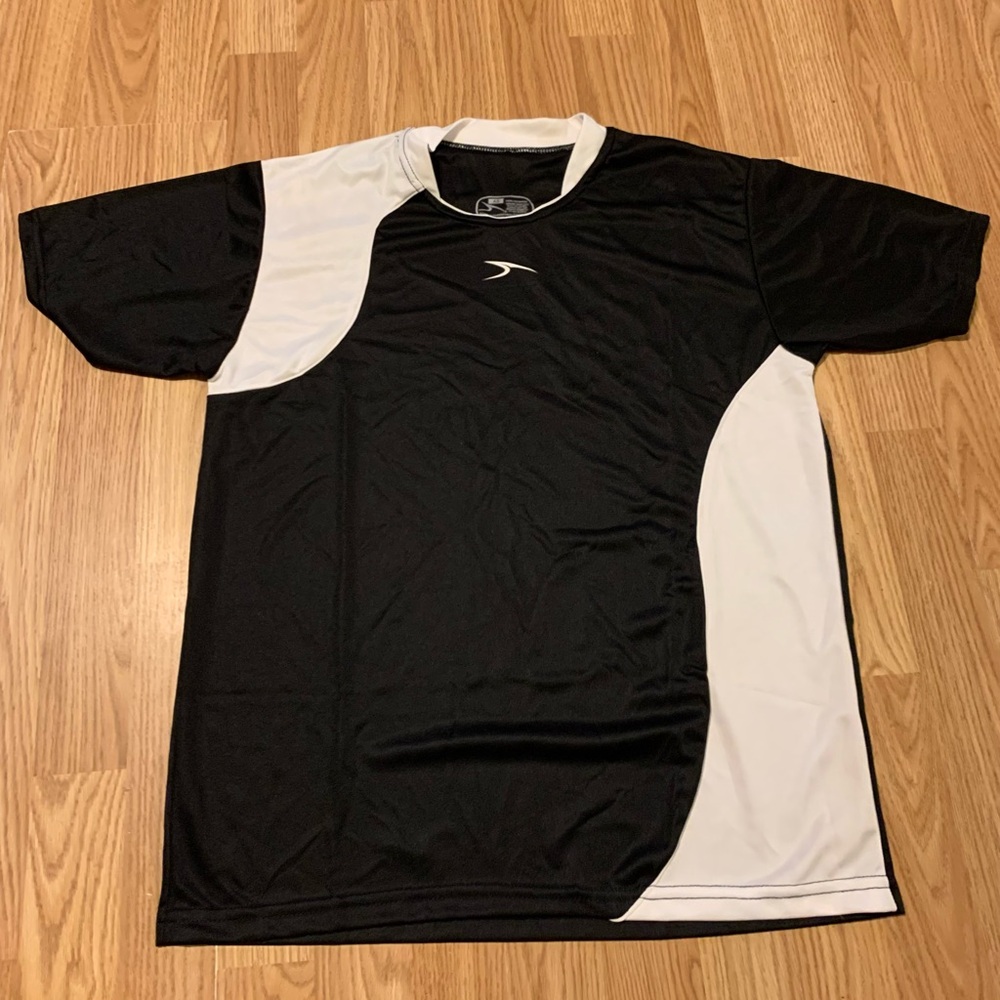 Score Black & White Soccer Jersey - Size Adult Small - New